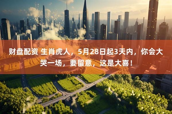 财盘配资 生肖虎人，5月28日起3天内，你会大哭一场，要留意，这是大喜！